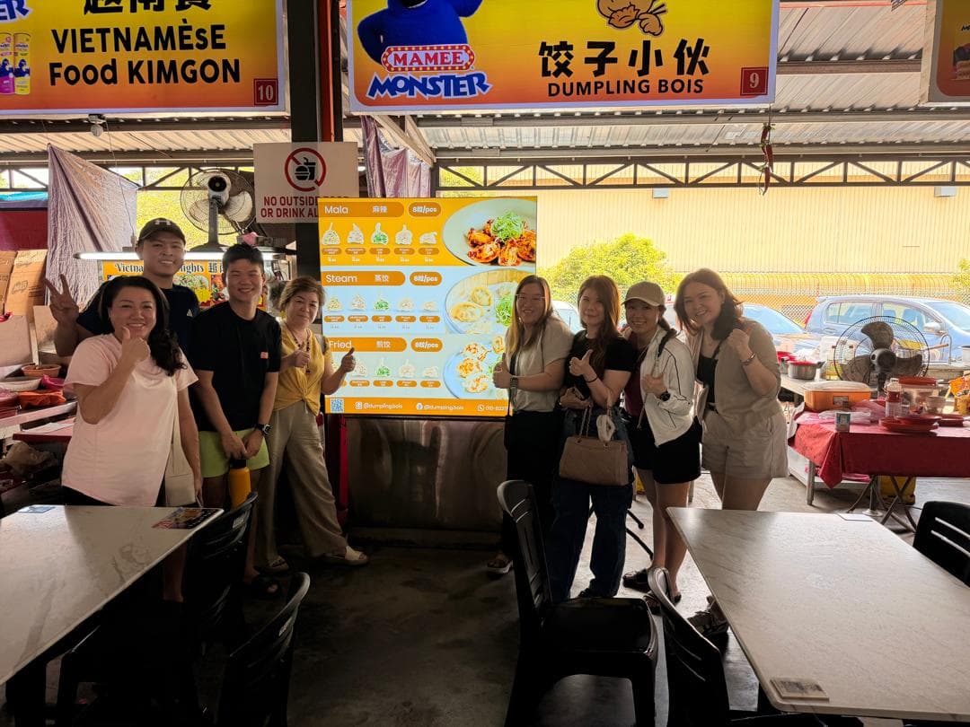 Chefs making dumplings